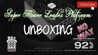 let doing at unboxing Super Flower Leadex Platinum SE 1000W 80 Platinum ECO Fanless amp Silent Mode [upl. by Corine154]