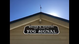 Foghorn Demonstration at East Brother Lighthouse Richmond CA 2022 [upl. by Broucek325]