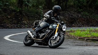 Thruxton RS  Down the pass pure sound 4K [upl. by Bonneau]