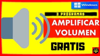 3 Programas Gratis para amplificar el volumen de tu Pc [upl. by Tichonn731]