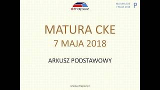 Matura z matematyki MAJ 2018  poziom podstawowy [upl. by Knepper212]