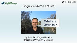 MOR020  Linguistic MicroLectures Lexemes [upl. by Marie-Ann]