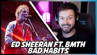 Newova REACTS To quotEd Sheeran – Bad Habits feat Bring Me The Horizon Live at the BRIT Awardsquot [upl. by Tremml]