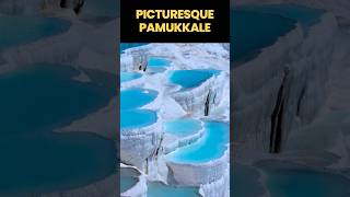 Places that dont feel real PAMUKKALE TURKEY shorts trending destinations pamukkale [upl. by Massimo]