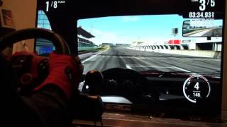 Forza4 Alfa155 Q4 Tsukuba DFGT CronusMAX XInput Head Tracking [upl. by Feodore]