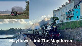 Mayflower and The Mayflower triple steam in Devon [upl. by Nnednarb]