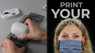 COLOP emark mobile printer Print directly on masks to personalise them [upl. by Lillywhite]