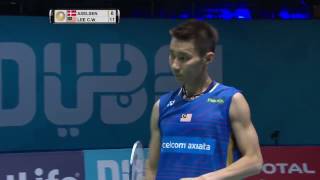 Dubai World Superseries Finals 2016  Badminton QF M3MS  Viktor Axelsen vs Lee Chong Wei [upl. by Hamas]