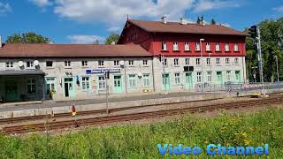 Der Grenzbahnhof Bayerisch Eisenstein  Europaweit Einziger Bahnhof mit 2 Grenzübergängen DE und CZ [upl. by Kirt]