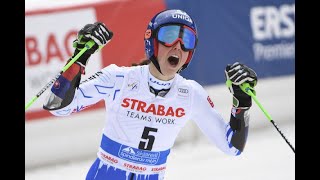 Petra Vlhova win 1 round Giant Slalom Spindleruv Mlyn 2019 shiffrin 4 [upl. by Nibroc]