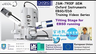 JEOL JSM7900F SEM Oxford Instruments EBSDEDX training 2 Sample loading part 2 [upl. by Baylor]