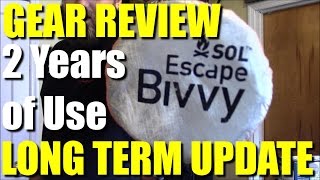 VR SOL Escape Bivvy long term 2 year Review  RevHiker [upl. by Ahsias]