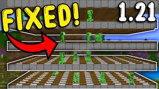 I FIXED the CREEPER FARM In Minecraft Bedrock 121 [upl. by Leiuqeze]