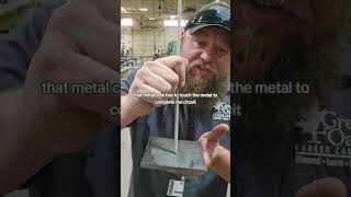 Tip for striking an Arc using stick  SMAW foryoupage welding welder tips tricks [upl. by Riegel976]