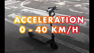 Ninebot G30 MAX  Acceleration with custom soft [upl. by Dodi]