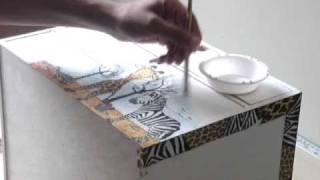 Decoupage  Decoupage tutorial with Paper Napkins  Part 2 [upl. by Ibok]