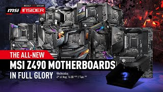 The allnew MSI Z490 motherboards in full glory  MSI [upl. by Ulysses]