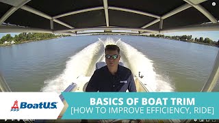 How To Trim Your Boat Basics Of Boat Trim  BoatUS [upl. by Nafis282]