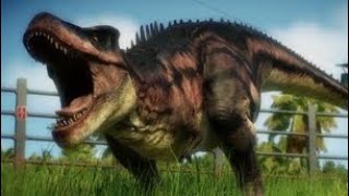 tarbosaurus And therizinosaurus Roar atE Each other jurassicworld dinosaur jurassic [upl. by Kcirdneh]