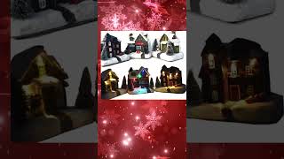 enjoy Christmas Glowing House Ornament Christmas Decoration Cabin [upl. by Sitsuj]