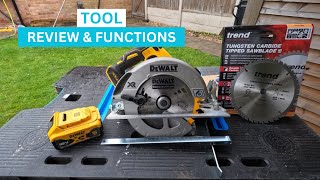 DeWalt DCS570N 18V Circular Saw review and basic functions of a circular saw [upl. by Ellehcer]