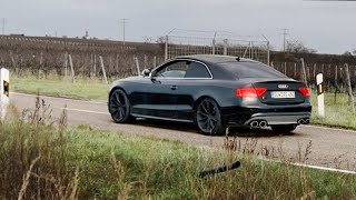 Audi S5 42 V8 Manual  Loud Akrapovic Exhaust Good Quality ECELegal Version [upl. by Fagaly]