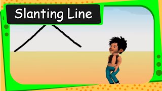 Maths  Patterns  Slanting lines  English [upl. by Georas890]