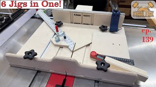 The Best Table Saw Sled Ever  Crosscut Miter Bevel Dado Picture Frames amp More [upl. by Bough]