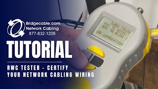 RWC Tester Tutorial  Certify your network cabling wiring  Training for our Philadelphia Team [upl. by Dearr]