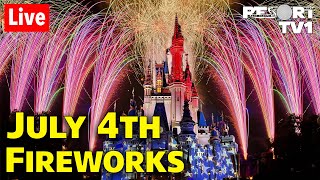 🔴Live July 4th Fireworks at Magic Kingdom 2023 on July 3rd  Walt Disney World Live Stream [upl. by Lotty]