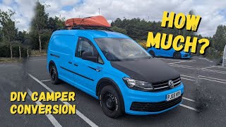 The ACTUAL Build Cost of my DIY Camper Van Conversion [upl. by Thesda]