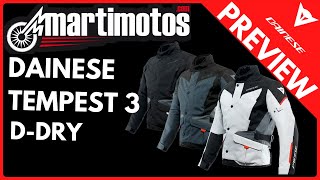 PREVIEW  DAINESE TEMPEST 3 DDRY [upl. by Oivatco]