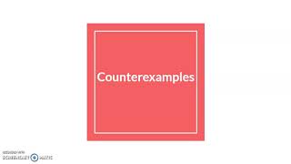 Unit 1 Counterexamples Notes [upl. by Gnok]