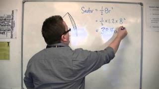 AQA Core 2 707 Finding the Shaded Area of a Sector  Area of a Segment [upl. by Simetra]