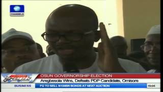 Osun Election Aregbesola Wins Defeats PDP Candidate Omisore [upl. by Ingram]