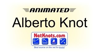 How to tie the Alberto Knot by NetKnots [upl. by Nwahsuq]