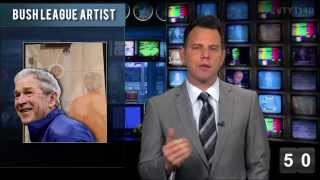 Letterman Anadarko March Jobs Bush Paintings amp Drugged Dogs  TYT140 April 4 2014 [upl. by Yelkrab]