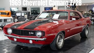 1969 Chevrolet Camaro Z28 walkaround and driving Available here at Burnyzz [upl. by Cacie164]