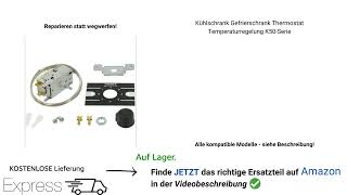 Kühlschrank Gefrierschrank Thermostat wechseln amp tauschen Temperaturregelung in der K50Serie [upl. by Trudey]