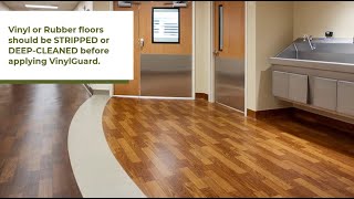 VinylGuard WaterBased Polyurethane Vinyl Floor Sealer  An Official APPLICATION VIDEO [upl. by Hun18]