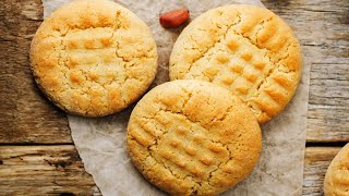 Easy 3 Ingredient Peanut Butter Cookies  Amazingly Simple And Delicious [upl. by Elish]