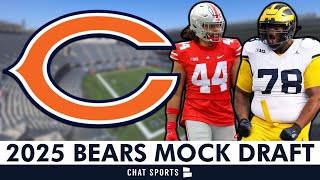 2025 NFL Mock Draft 3Round Chicago Bears Mock Draft Ft JT Tuimoloau amp Kenneth Grant [upl. by Anits]