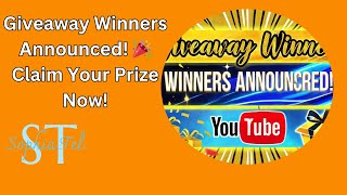 Giveaway Winners Claim Your Prize Now [upl. by Annawyt]