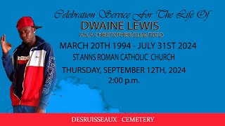 Celebration Service for the Life of DWAINE LEWIS [upl. by Nylde812]