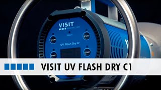 UV Blitztrocknung mit dem Visit UV Flash Dry C1 [upl. by Eadnus]