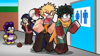 Deku SHIT his PANTS in Roblox BATHROOM LINE SIMULATOR [upl. by Elleirua]