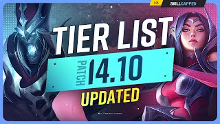 NEW UPDATED TIER LIST for PATCH 1410  League of Legends [upl. by Whit]