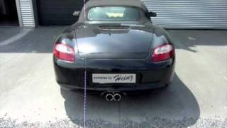 Porsche boxster 987 with performance exhaust by Heinz Car Performancem4v [upl. by Yraccaz]