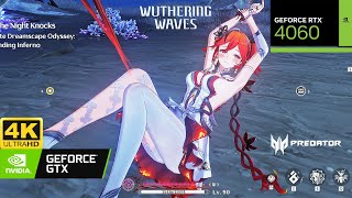 WUTHERING WAVES TACTICAL HOLOGRAM AND COMBAT GAMEPLAY  MAX Settings 4K RTX 4060 120 FPS [upl. by Saba970]