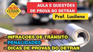 INFRAÃ‡Ã•ES DE TRÃ‚NSITO  PONTOS  DICAS DE PROVAS DO DETRAN CETONLINE [upl. by Yentyrb]